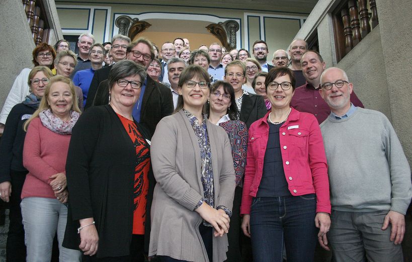 Foto mit Vertretern des Vereinsausschusses auf der jährlichen Sitzung in Erlangen 2020